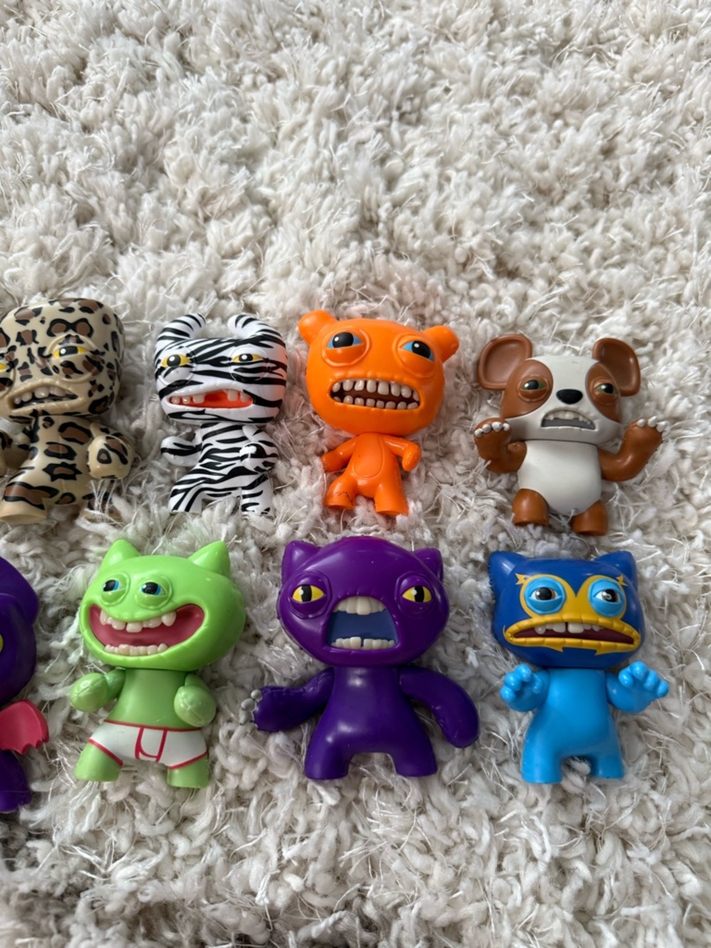 Uglydoll Mini Plastic Multicolor Collectible Figurine Bundle Lot 9 Animals Theme - Picture 3 of 5